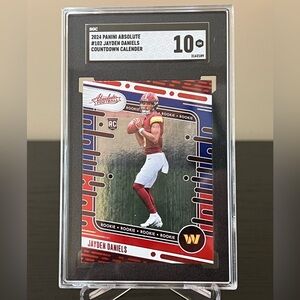 2024 Absolute Countdown Calendar Red And Blue Jayden Daniels SGC 10 Rookie 💥🔥